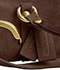 COACH The Coach Originals Kiss Lock 28 Suede Barrel Shoulder Bag - Image 6