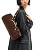 COACH The Coach Originals Suede Kisslock Barrel Bag - Image 2
