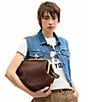 COACH Suede Kisslock Frame Bag 27 - Image 2