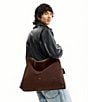 COACH Suede Mott Slouchy Messenger Bag - Image 6