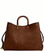 COACH Suede Rogue Satchel Bag 40, Color:WARM BROWN - Image 2