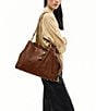 COACH Suede Rogue Satchel Bag 40, Color:WARM BROWN - Image 4