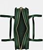 COACH Swing Zip Buckle Detail Satchel Bag, Hunter Green - Image 3