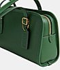 COACH Swing Zip Buckle Detail Satchel Bag, Hunter Green - Image 4