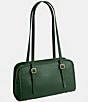 COACH Swing Zip Buckle Detail Satchel Bag, Hunter Green - Image 5