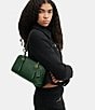 COACH Swing Zip Buckle Detail Satchel Bag, Hunter Green - Image 6