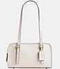 COACH Swing Zip Buckle Detail Satchel Bag, Chalk - Image 1