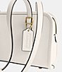 COACH Swing Zip Buckle Detail Satchel Bag, Chalk - Image 4