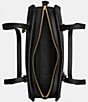 COACH Swing Zip Buckle Detail Satchel Bag, Color:Black - Image 3