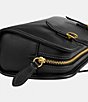 COACH Swing Zip Buckle Detail Satchel Bag, Color:Black - Image 4