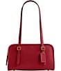 COACH Swing Zip Leather Satchel Bag, Color:Ruby - Image 1