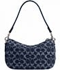 COACH Signature Denim Swinger Shoulder Bag, Color:LH/DEEP BLUE MULTI - Image 2