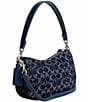 COACH Signature Denim Swinger Shoulder Bag, Color:LH/DEEP BLUE MULTI - Image 4