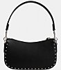 COACH Swinger With Rivets Shoulder Bag, Color:Black - Image 2