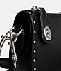 COACH Swinger With Rivets Shoulder Bag, Color:Black - Image 4