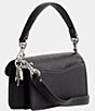 COACH Tabby 12 Silver Hardware Crossbody Bag, Color:Black - Image 4