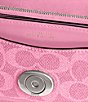 Color:Vivid Pink - Image 5 - Silver Hardware Tabby 20 In Signature Canvas Shoulder Bag
