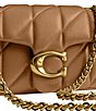 COACH Tabby 20 Quilted Leather Chain Strap Shoulder Bag, Color:Honey - Image 5