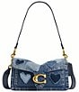 COACH Tabby 26 Repurposed Denim Hearts Shoulder Bag - Image 1
