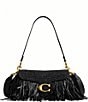COACH Tabby 26 Straw Fringe Shoulder Bag - Image 1