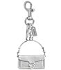 COACH Tabby Bag Charm, Color:Silver - Image 1