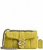 COACH Tabby Denim Quilted Convertible Shoulder Bag, Color:Lime - Image 1
