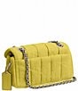 COACH Tabby Denim Quilted Convertible Shoulder Bag, Color:Lime - Image 4