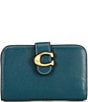 COACH Tabby Leather Wallet, Color:Marine - Image 1