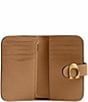 COACH Tabby Leather Wallet, Color:Honey Brown - Image 3