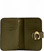 COACH Tabby Leather Wallet, Color:Olive - Image 3