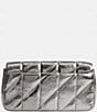 COACH Tabby Quilted Metallic Wristlet Crossbody Bag, Color:Anthracite - Image 2