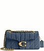COACH Tabby Suede Convertible Shoulder Bag 26 with Quilting, Color:Light Denim - Image 1