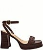 COACH Tea Rose Raffia Platform Block Heel Sandals - Image 2
