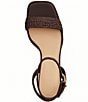 COACH Tea Rose Raffia Platform Block Heel Sandals - Image 4