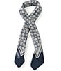 COACH Textured Signature C Print Silk Square Scarf - Image 1