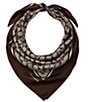 COACH Textured Signature C Printed Woven Silk Square Scarf - Image 1