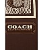 COACH Textured Signature C Printed Woven Silk Square Scarf - Image 4