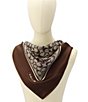 COACH Textured Signature C Printed Woven Silk Square Scarf - Image 5