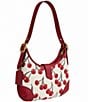 COACH The Coach Originals Cherry Print Hamptons Hobo Shoulder Bag, Color:Chalk Multi - Image 4