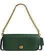 COACH The Coach Originals Dinky 1974 Gold Chain Strap Shoulder Bag, Color:Hunter Green - Image 1