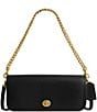 COACH The Coach Originals Dinky 1974 Gold Chain Strap Shoulder Bag, Color:Black - Image 1
