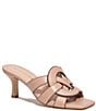 Color:Beechwood - Image 1 - Tillie Leather Slide Dress Sandals