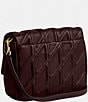 COACH Times Square Tabby Quilted Leather Shoulder Bag, Color:Merlot - Image 5