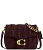 COACH Times Square Tabby Quilted Leather Shoulder Bag, Color:Merlot - Image 1