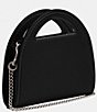 COACH Top Handle Card Case Crossbody Bag, Color:Black - Image 4