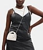 COACH Top Handle Card Case Crossbody Bag, Color:Chalk - Image 5