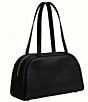 COACH Twin Turn Lock Cargo Pockets Satchel Bag, Color:Black - Image 3