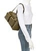COACH Twin Turn Lock Cargo Pockets Satchel Bag, Color:Olive - Image 4