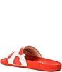 Color:Chalk/Sports Red - Image 3 - Udele Logo Heart Print Pool Slides