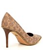 Color:Tan - Image 2 - Waverly Bead Chain Logo Pumps